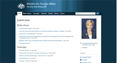 Desktop Screenshot of foreignminister.gov.au
