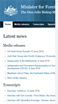 Mobile Screenshot of foreignminister.gov.au